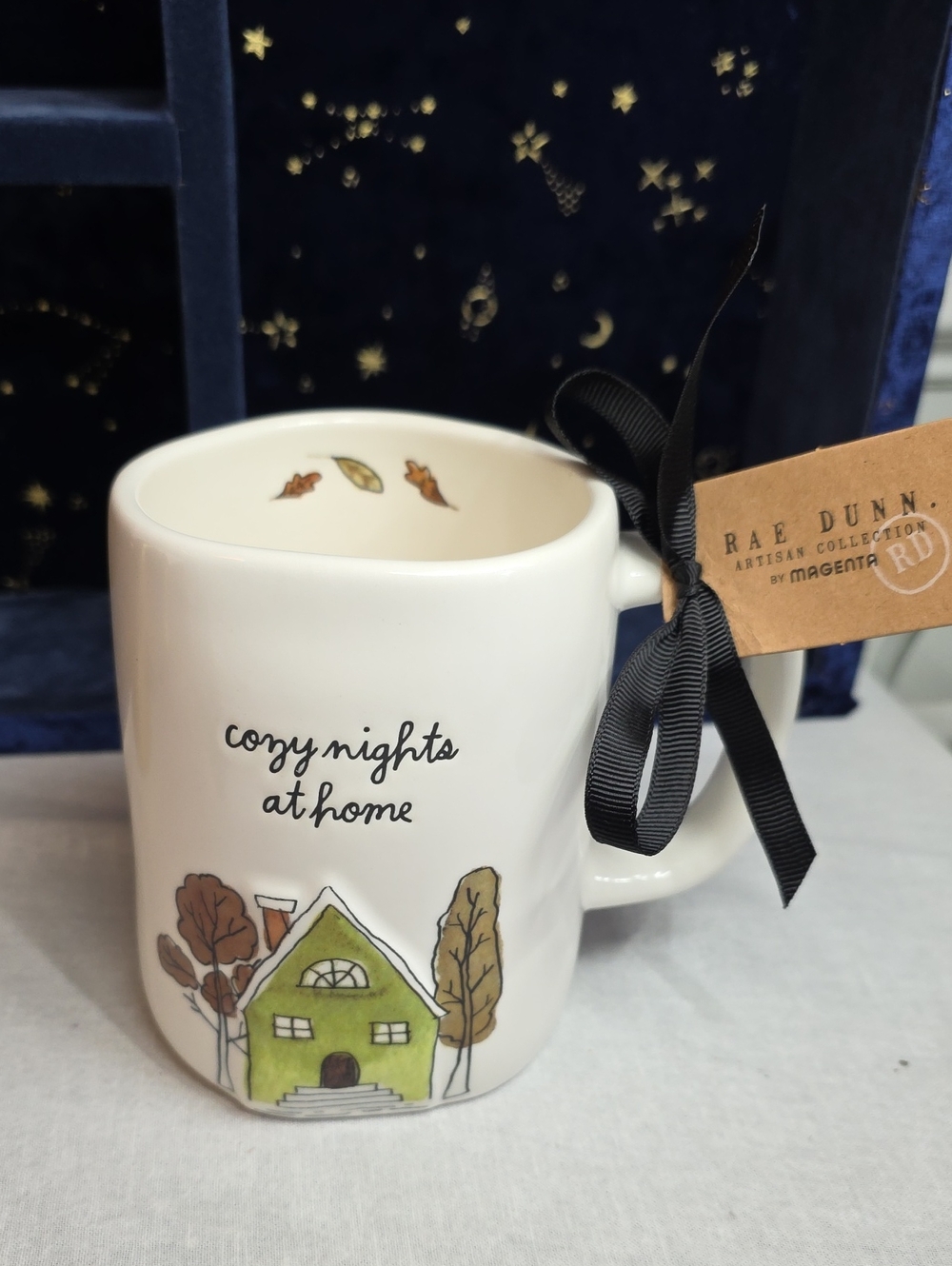 Rae Dunn "Cozy Nights At Hime" Ceramic Mug